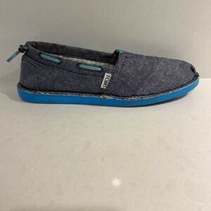 Toms Women’s Denim Boat Shoes Size 6 Flats